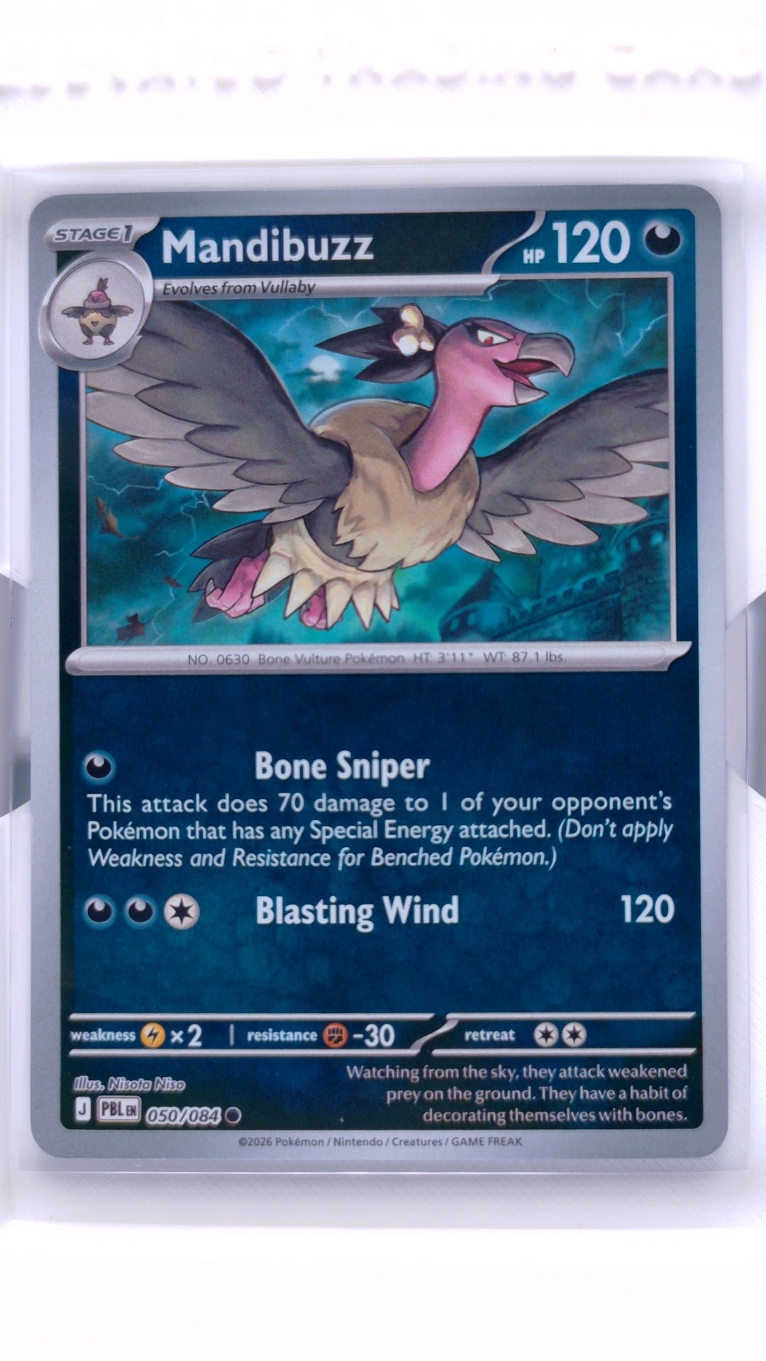 #50 Mandibuzz Reverse Holo Common - front