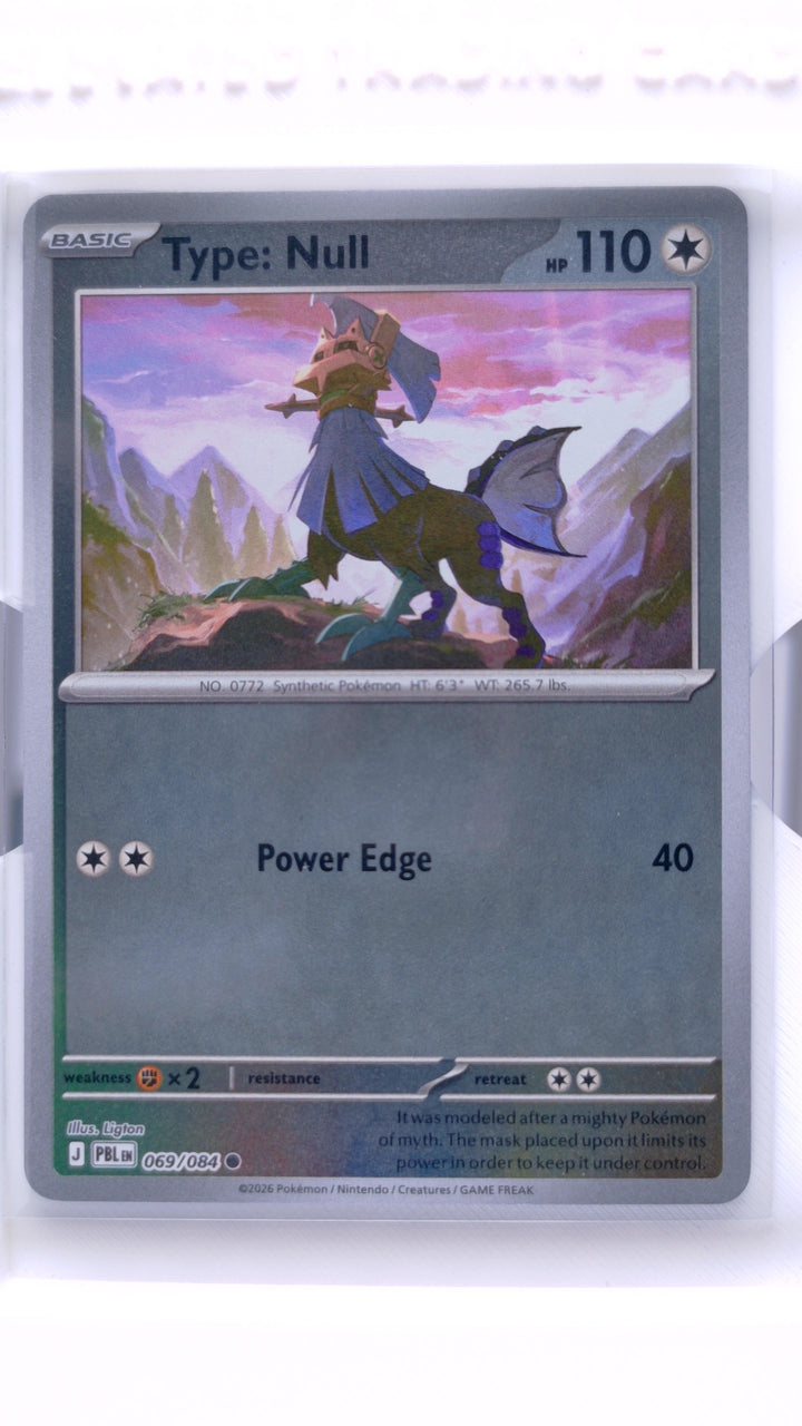 Pokémon TCG: Mega Evolution — Pitch Black Type: Null #069/084 Common Reverse Holo — Front