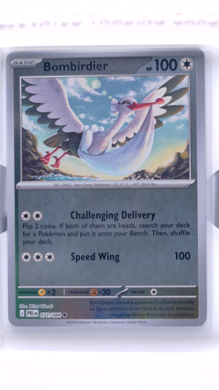 Pokémon TCG: Mega Evolution — Pitch Black Bombirdier #071/084 Common Reverse Holo — Front