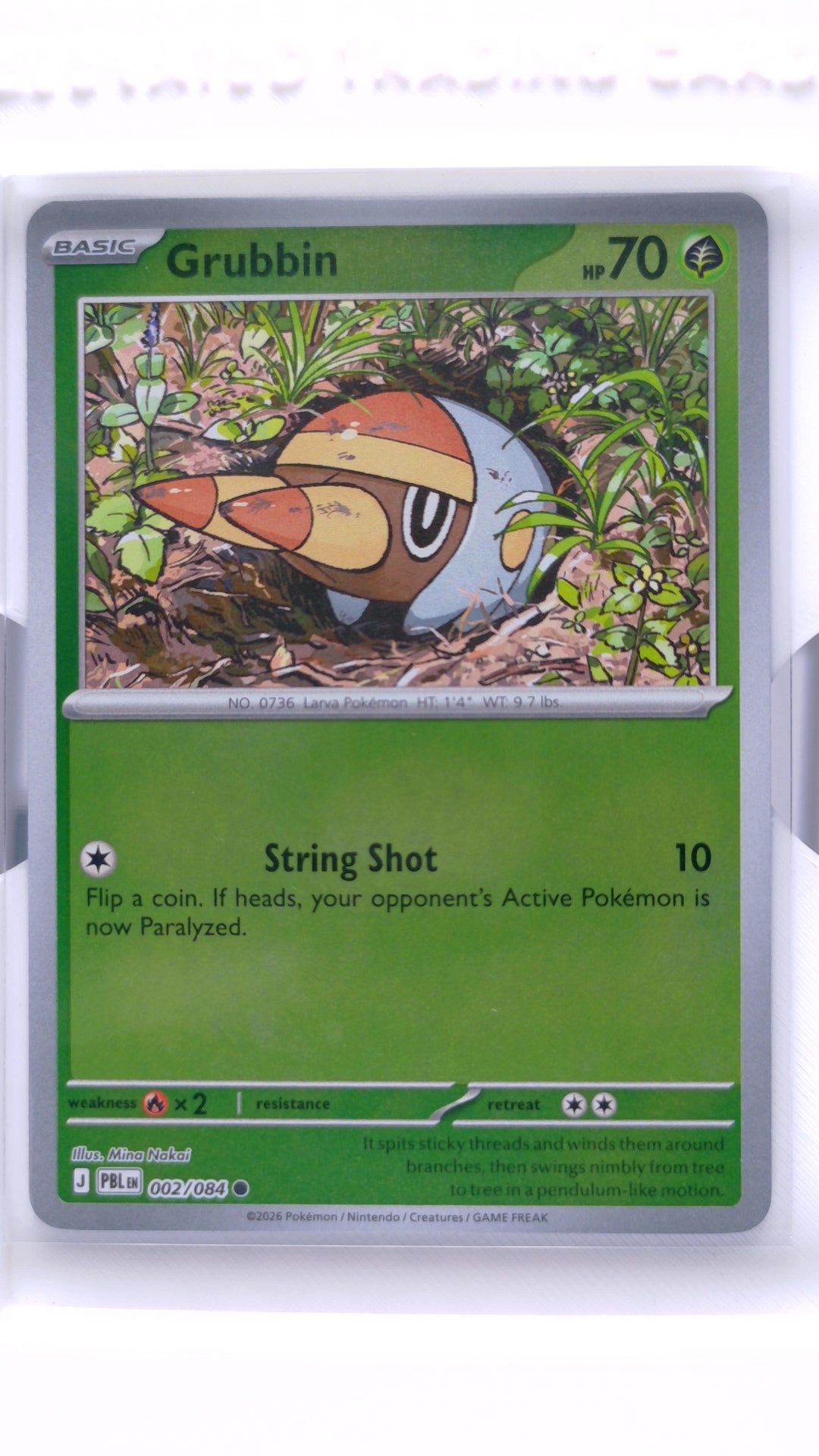 #2 Grubbin Reverse Holo Common - front