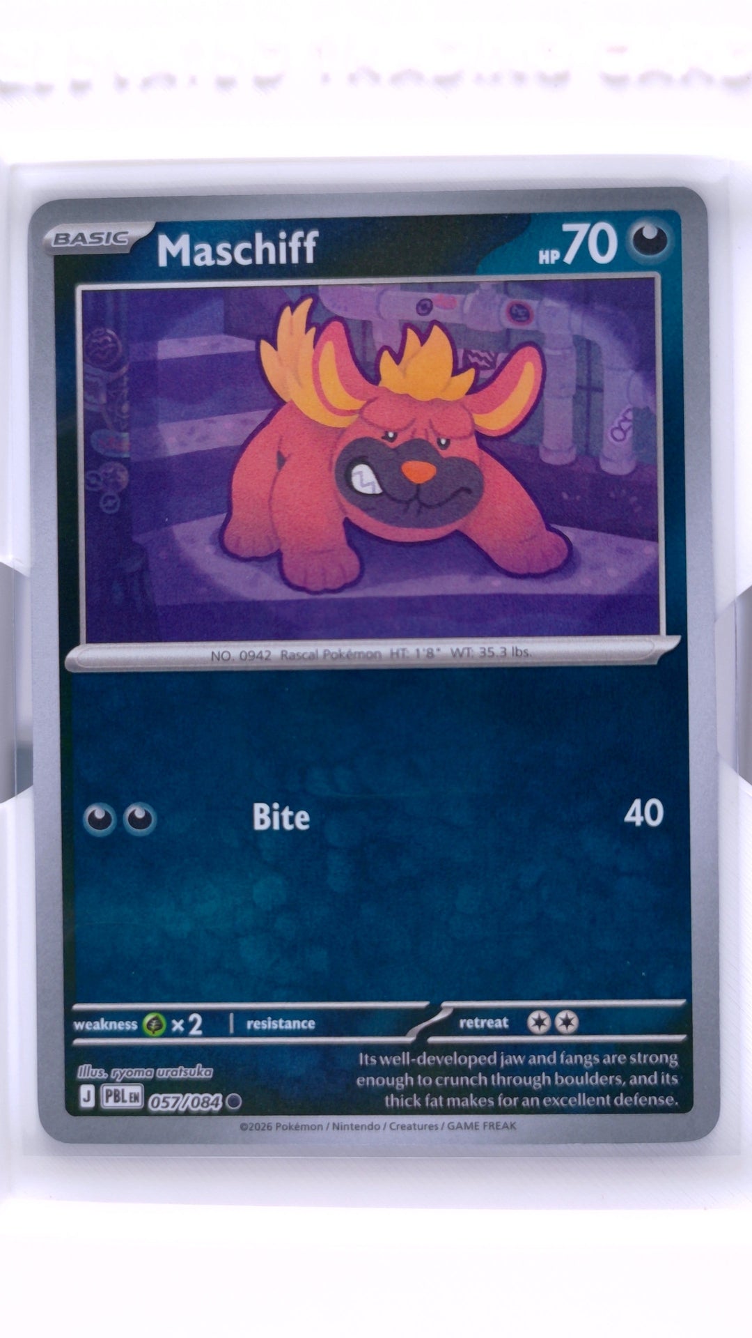 #57 Maschiff Reverse Holo Common - front