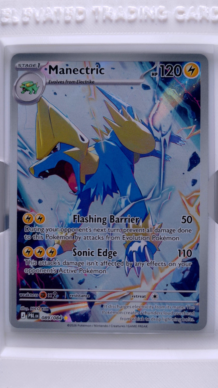 Pokémon TCG: Mega Evolution — Pitch Black Manectric #089/084 Illustration Rare — Front