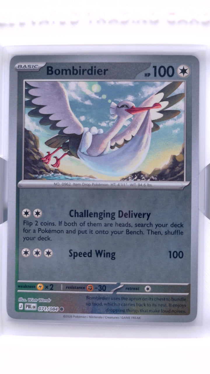 Pokémon TCG: Mega Evolution — Pitch Black Bombirdier #071/084 Common Reverse Holo — Front