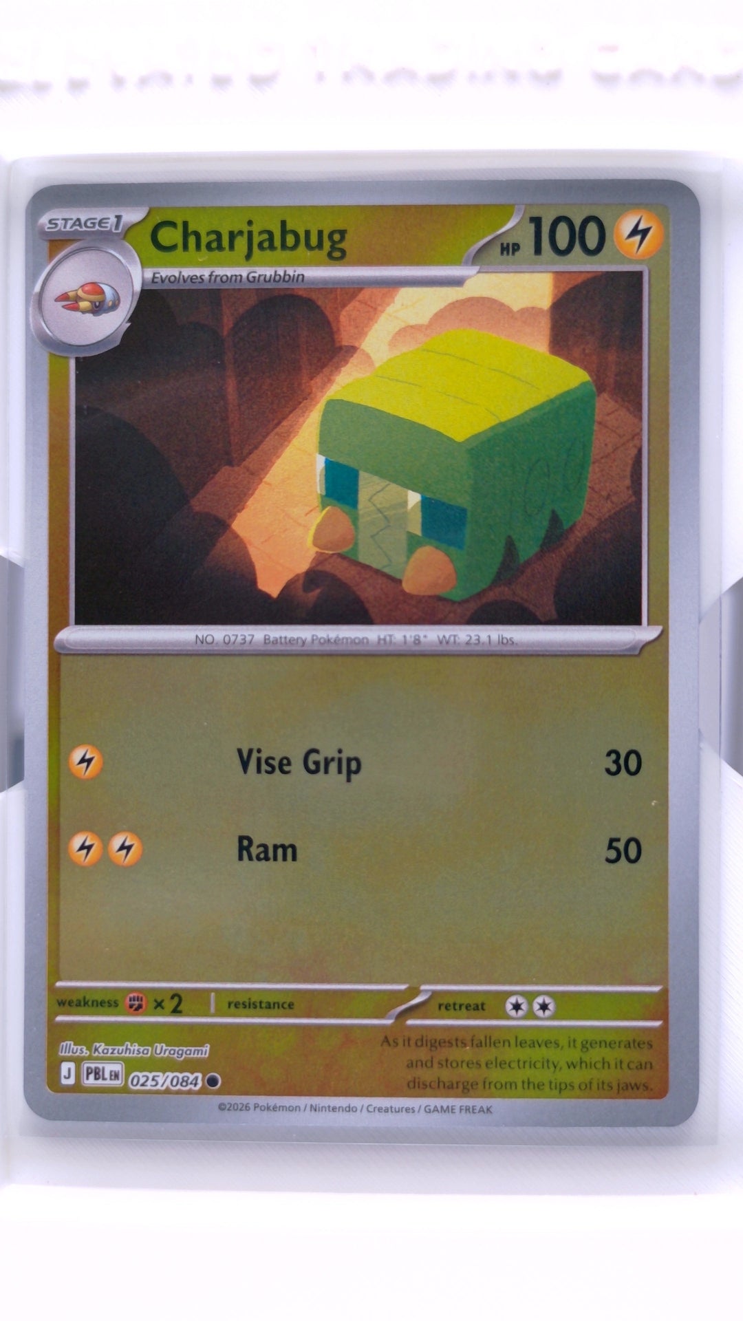#25 Charjabug Reverse Holo Common - front