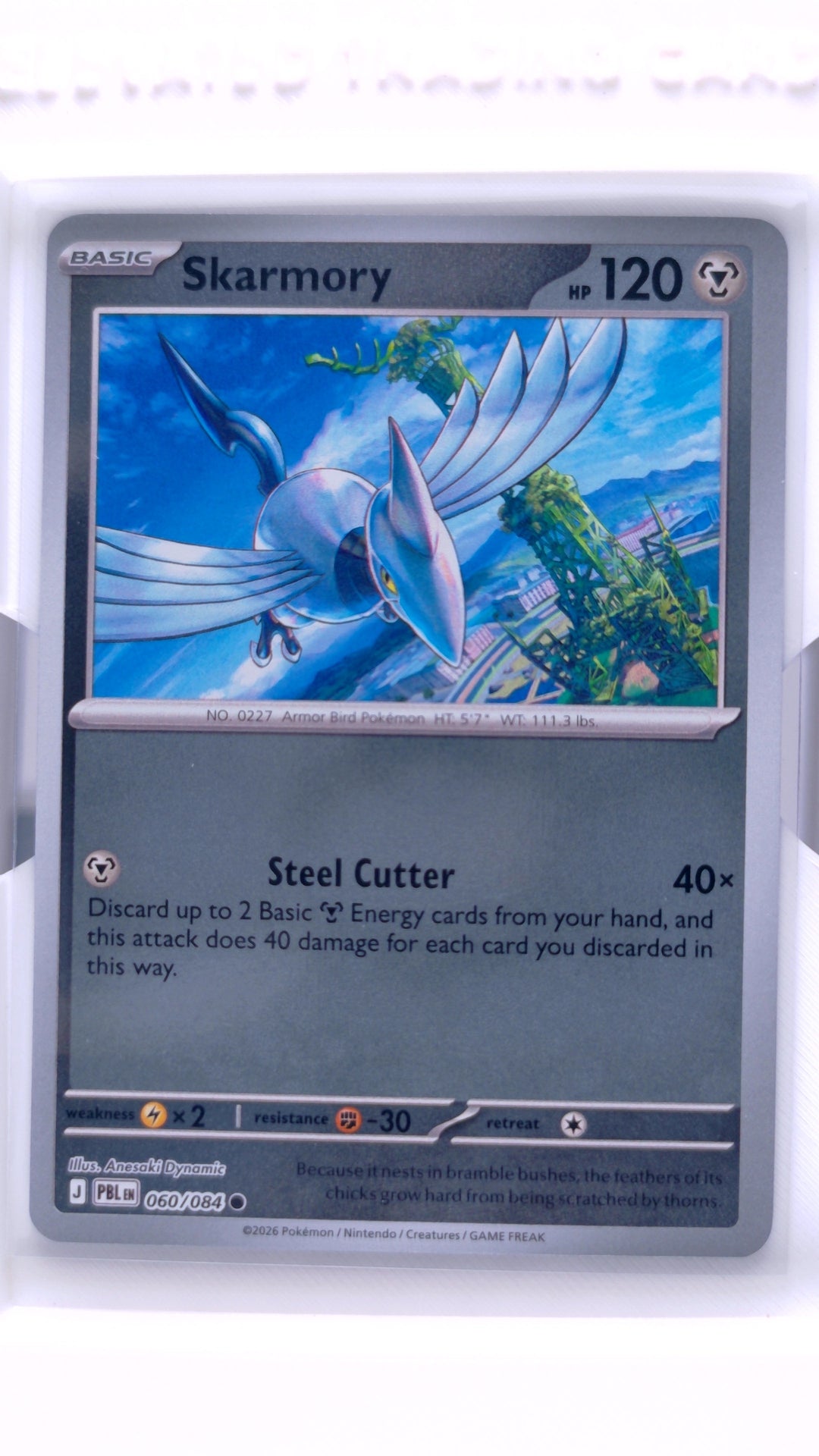 #60 Skarmory Reverse Holo Common - front
