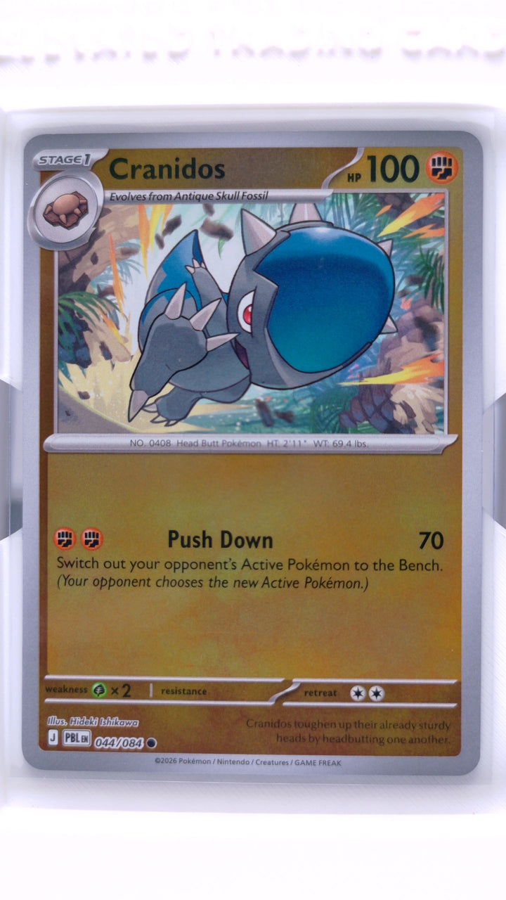 Pokémon TCG: Mega Evolution — Pitch Black Cranidos #044/084 Common Reverse Holo — Front