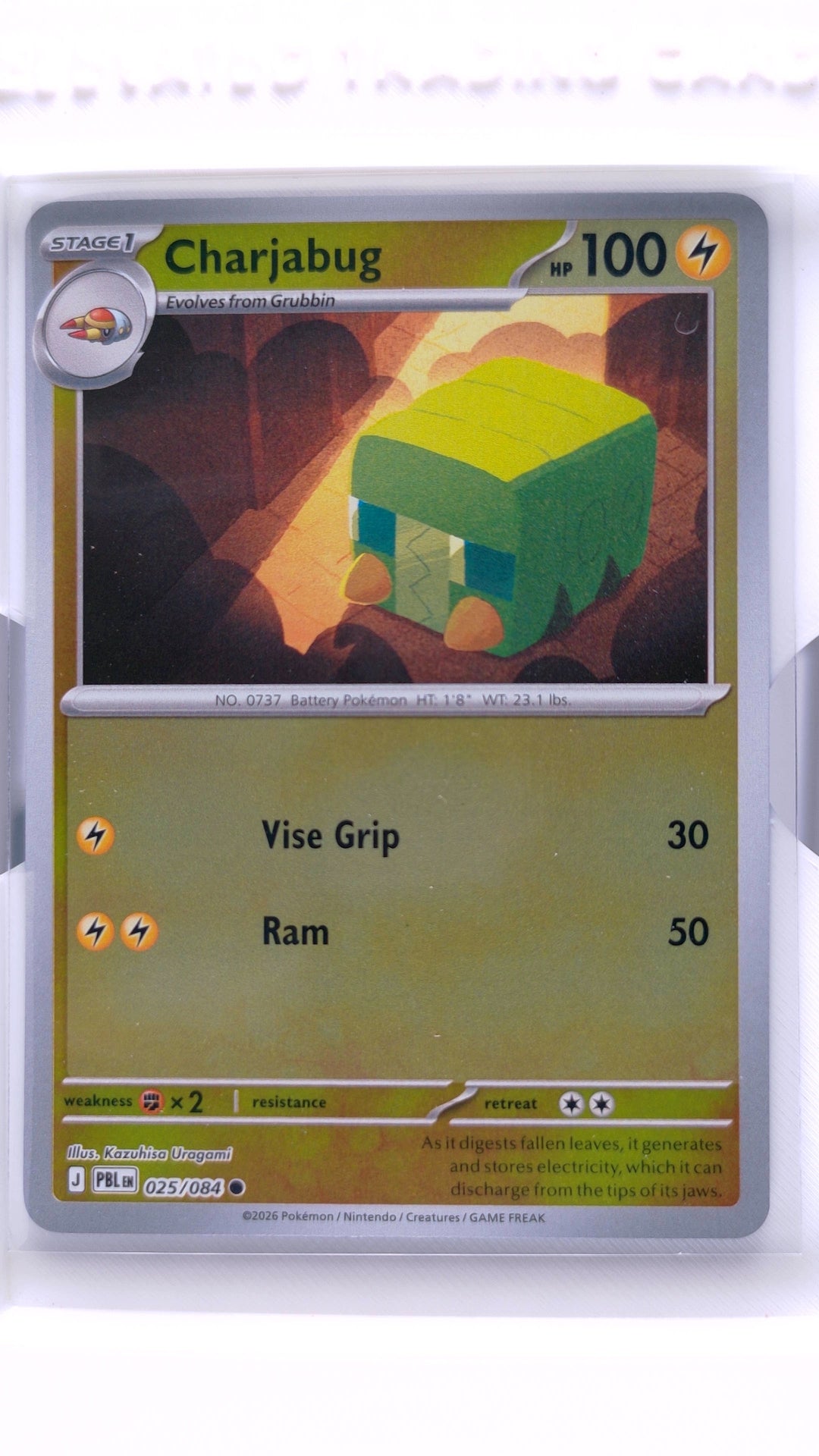#25 Charjabug Reverse Holo Common - front