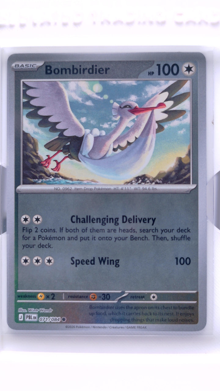 Pokémon TCG: Mega Evolution — Pitch Black Bombirdier #071/084 Common Reverse Holo — Front