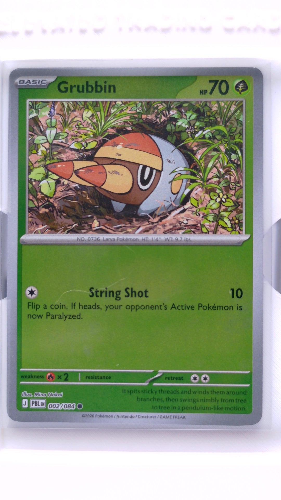 #2 Grubbin Reverse Holo Common - front