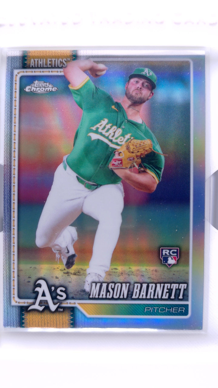 2026 Topps Chrome Baseball Mason Barnett #22 Refractor RC — Front