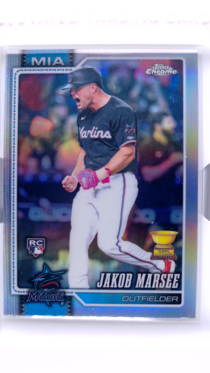 2026 Topps Chrome Baseball Jakob Marsee #261 Refractor RC — Front