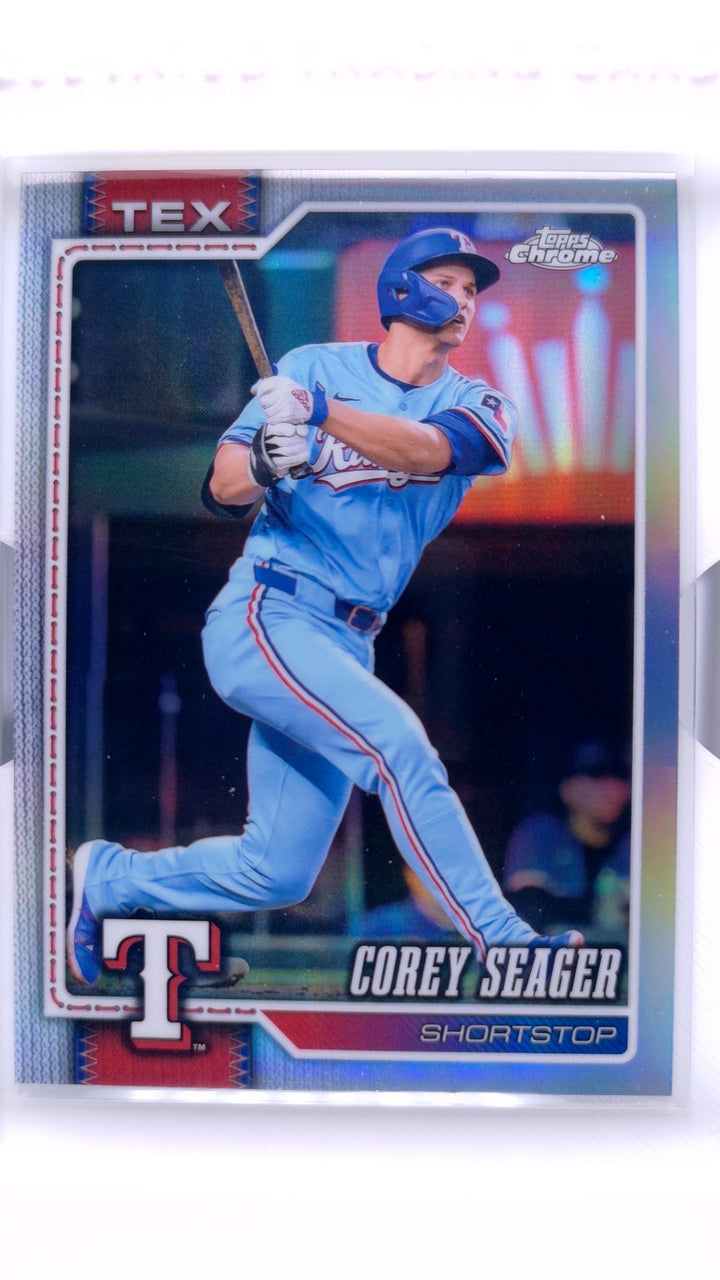 2026 Topps Chrome Baseball Corey Seager #28 Refractor — Front