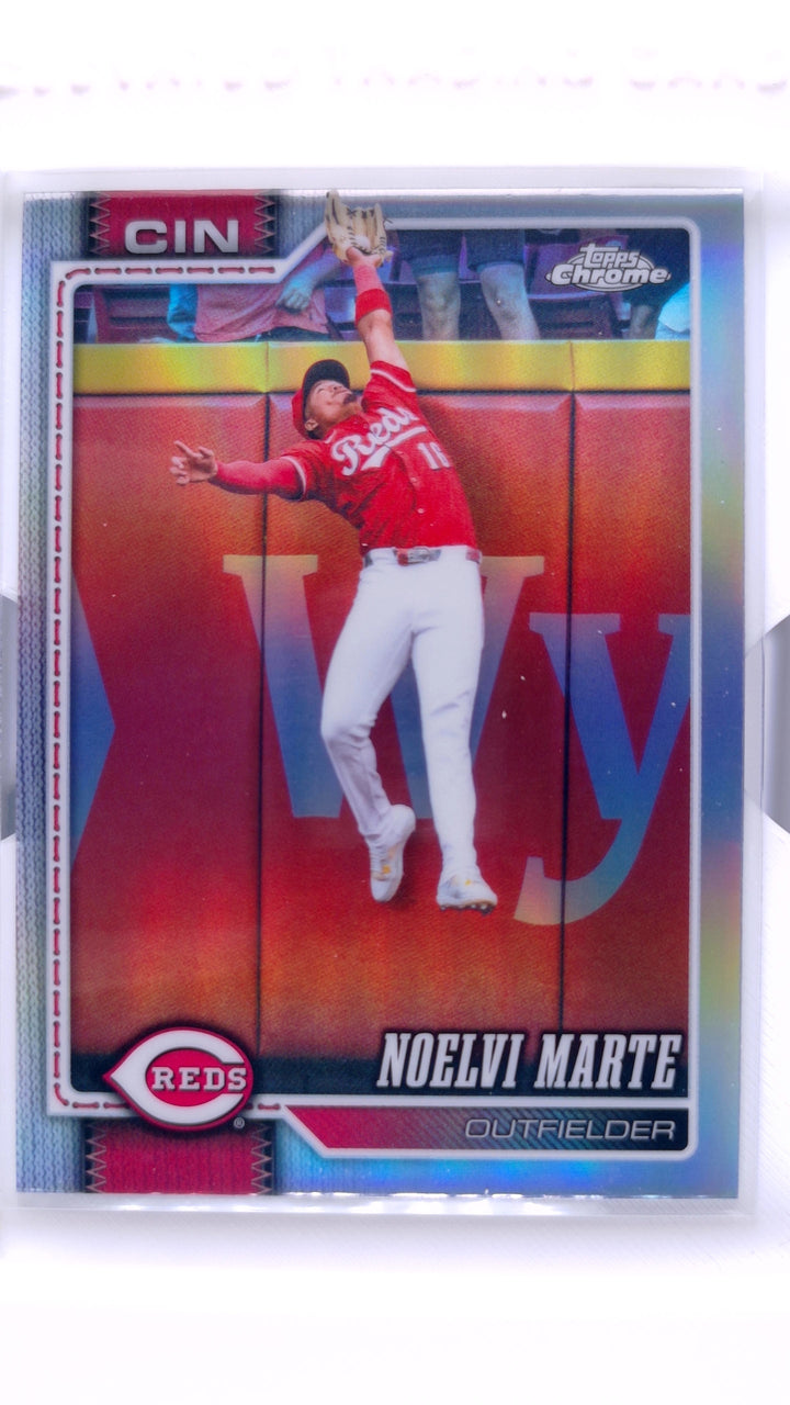 2026 Topps Chrome Baseball Noelvi Marte #11 Refractor — Front