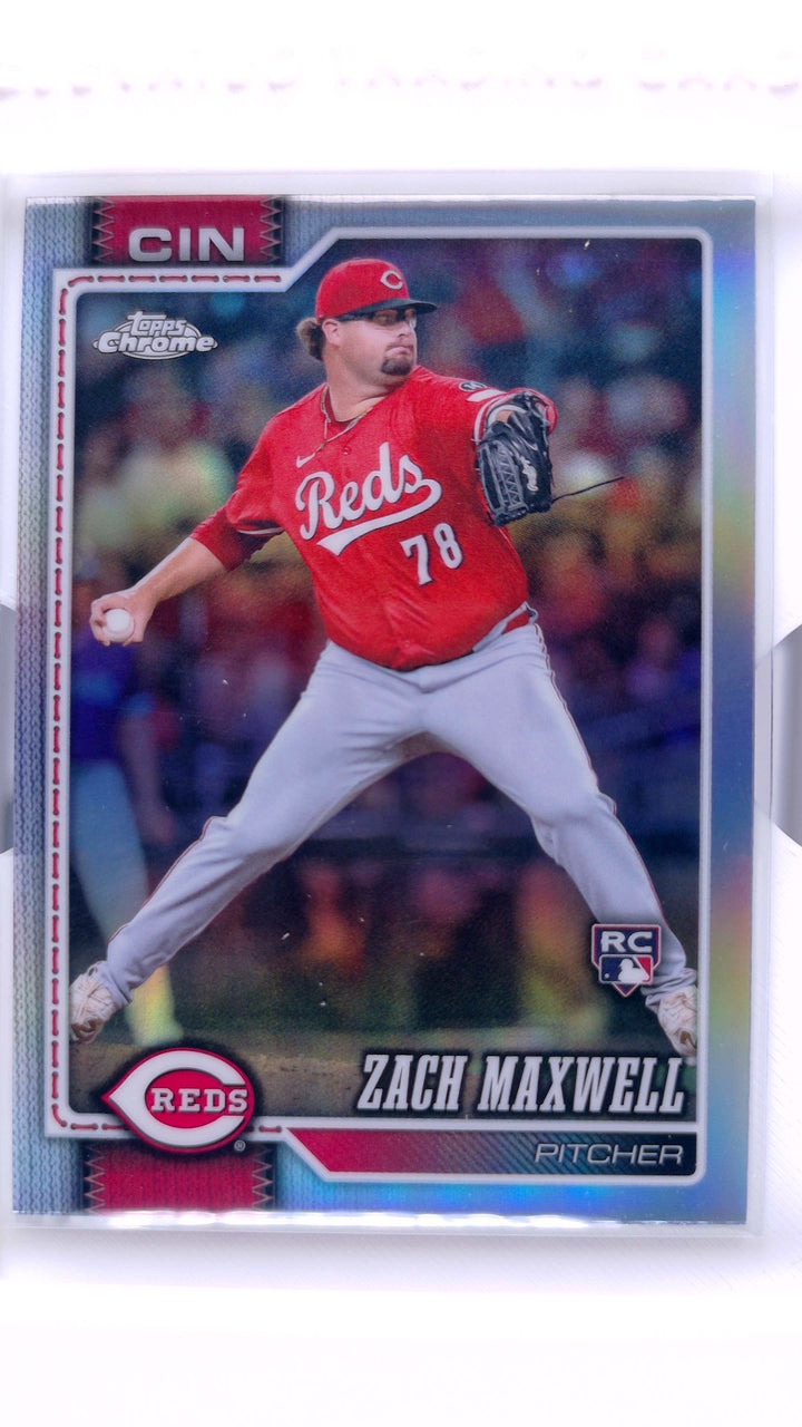 2026 Topps Chrome Baseball Zach Maxwell #143 Refractor RC — Front