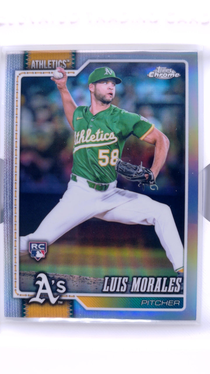 2026 Topps Chrome Baseball Luis Morales #294 Refractor RC — Front