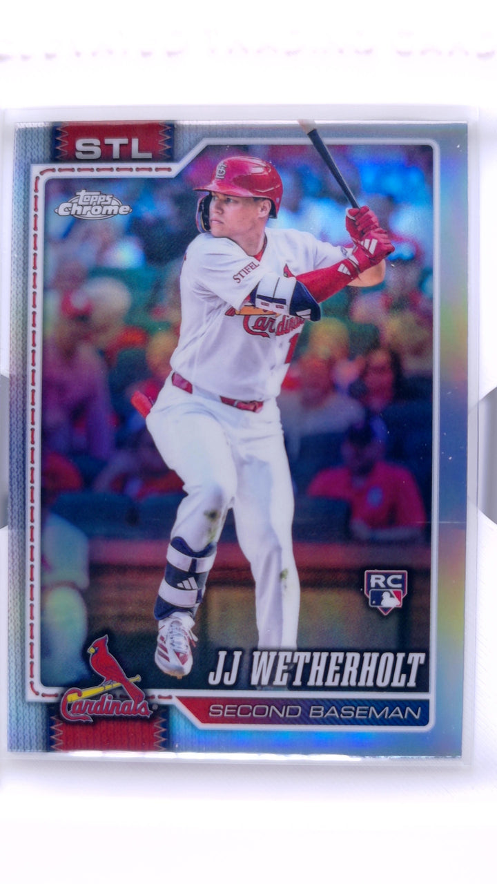 2026 Topps Chrome Baseball JJ Wetherholt #119 Refractor RC — Front