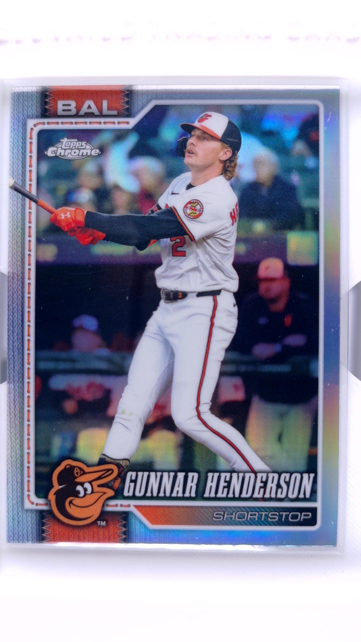 2026 Topps Chrome Baseball Gunnar Henderson #153 Refractor — Front