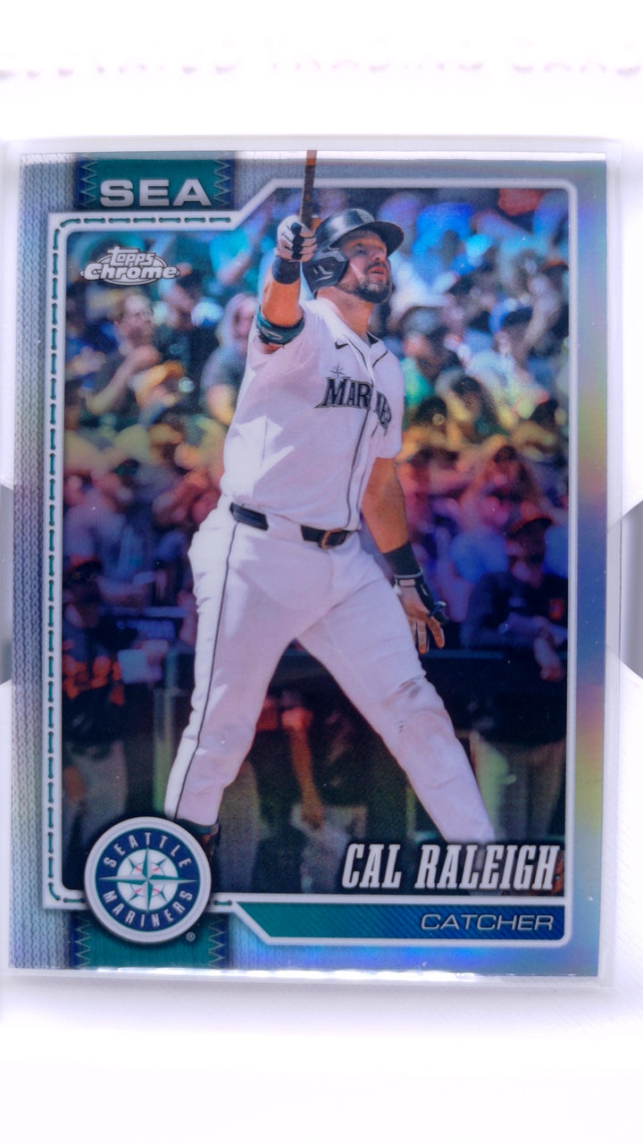 2026 Topps Chrome Baseball Cal Raleigh #9 Refractor — Front
