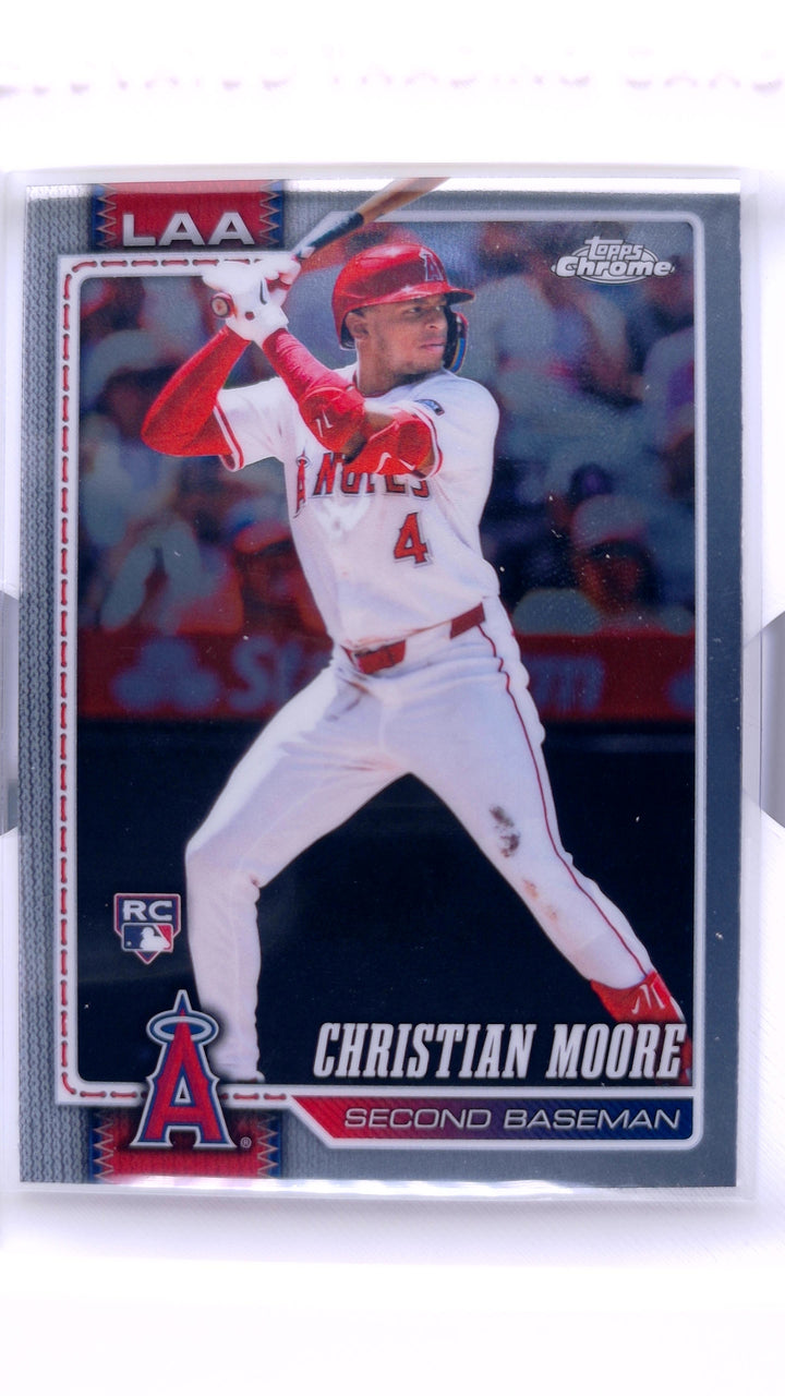 2026 Topps Chrome Baseball Christian Moore #232 RC — Front