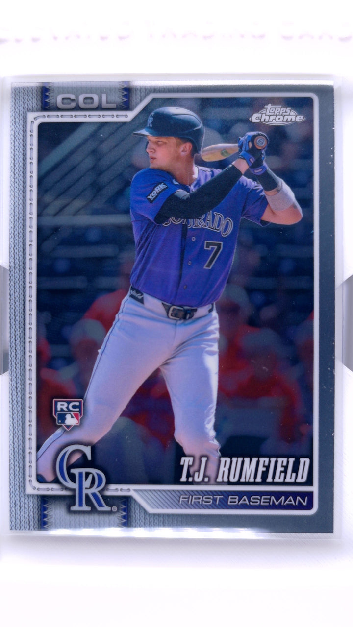 2026 Topps Chrome Baseball T.J. Rumfield #181 RC — Front