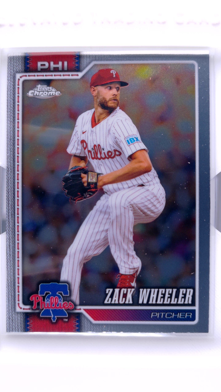 2026 Topps Chrome Baseball Zack Wheeler #290 — Front