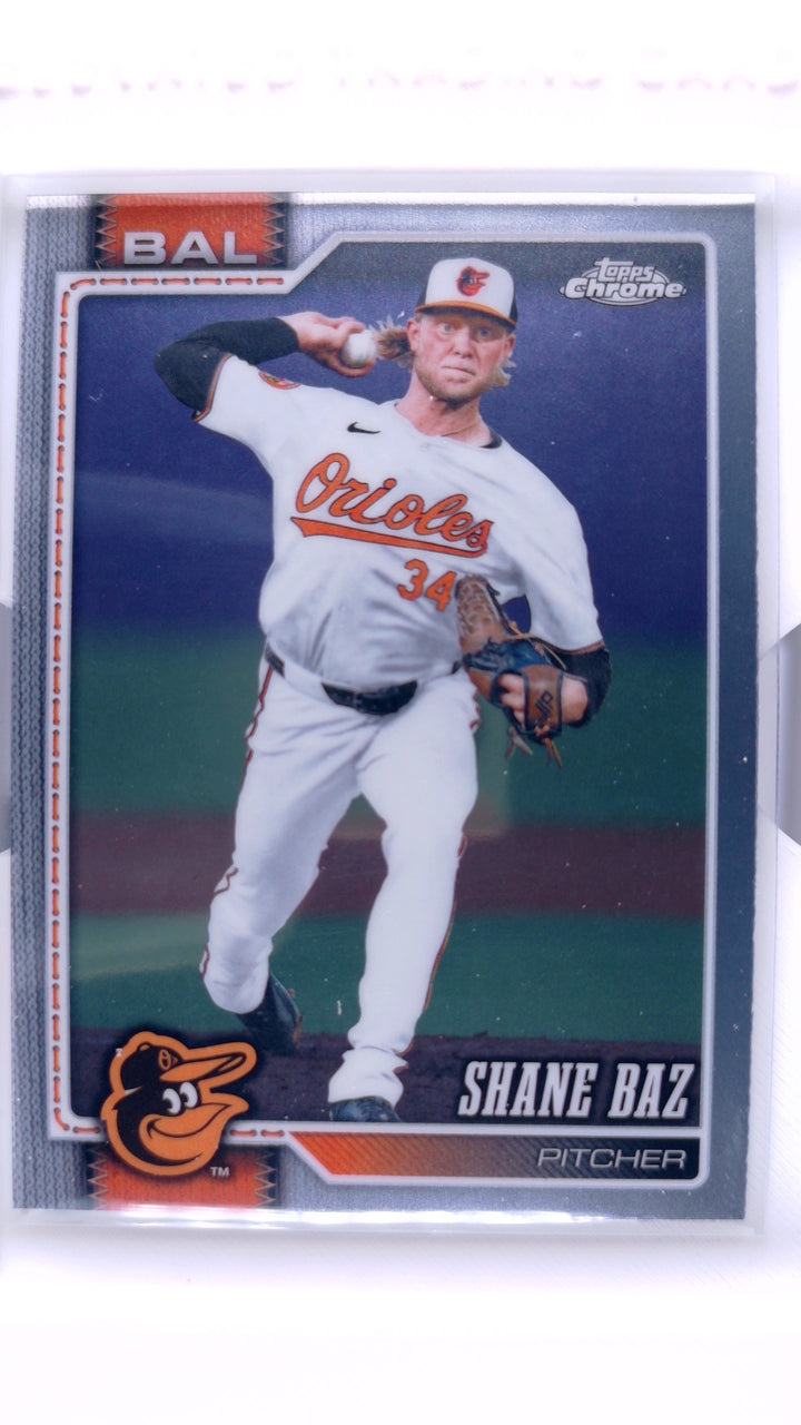 2026 Topps Chrome Baseball Shane Baz #114 — Front