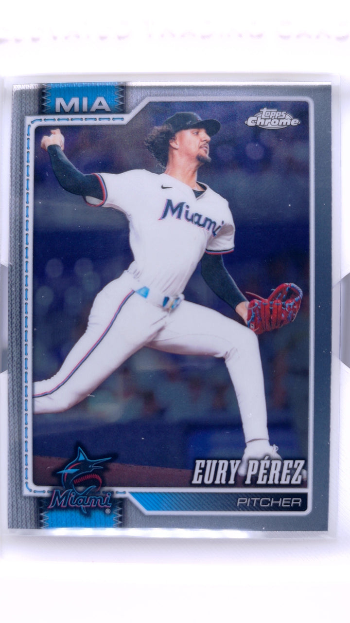 2026 Topps Chrome Baseball Eury Pérez #38 — Front