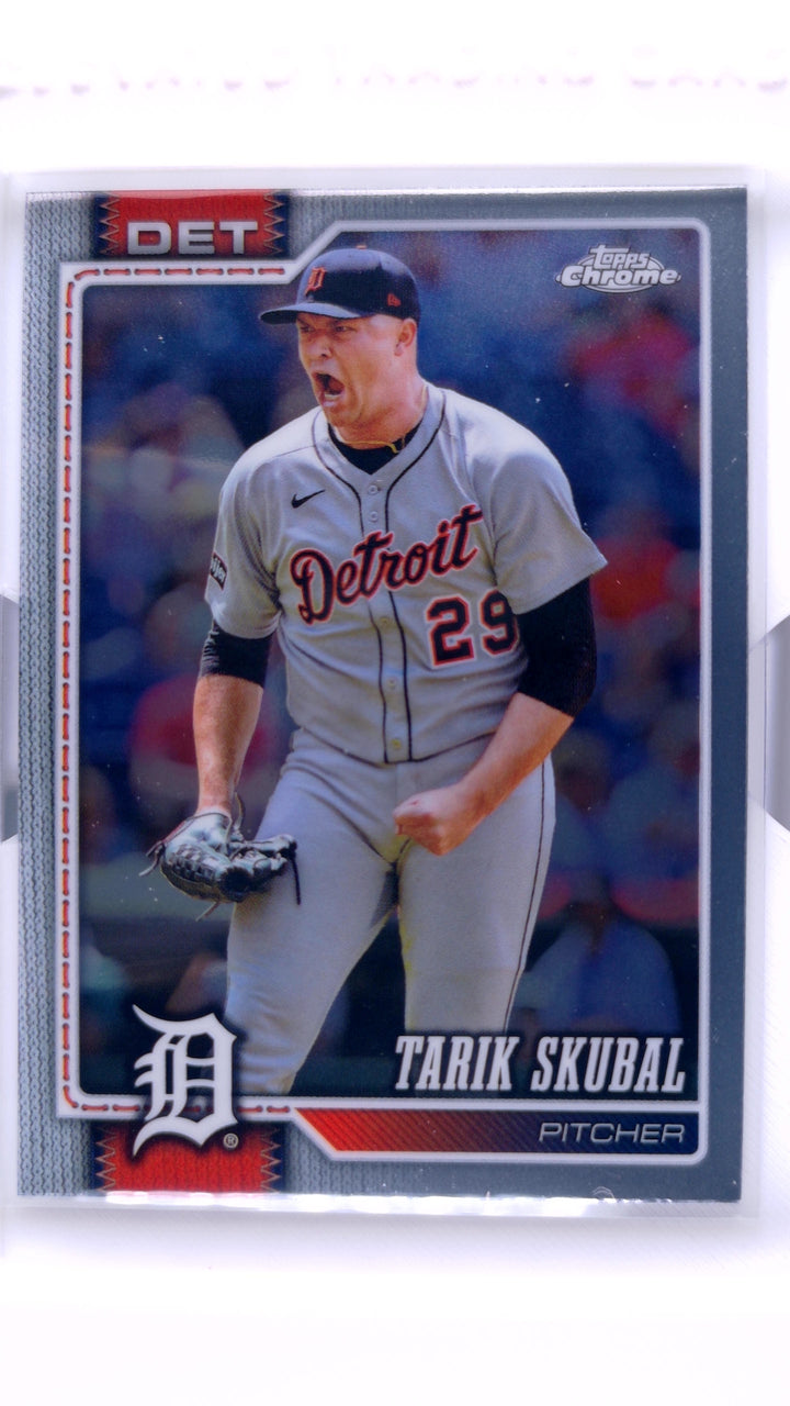 2026 Topps Chrome Baseball Tarik Skubal #50 — Front