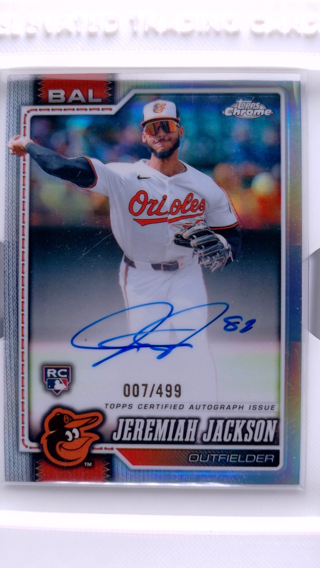 #RA-JJ Jeremiah Jackson Rookie Rookie Autographs Refractor #7/499 - front