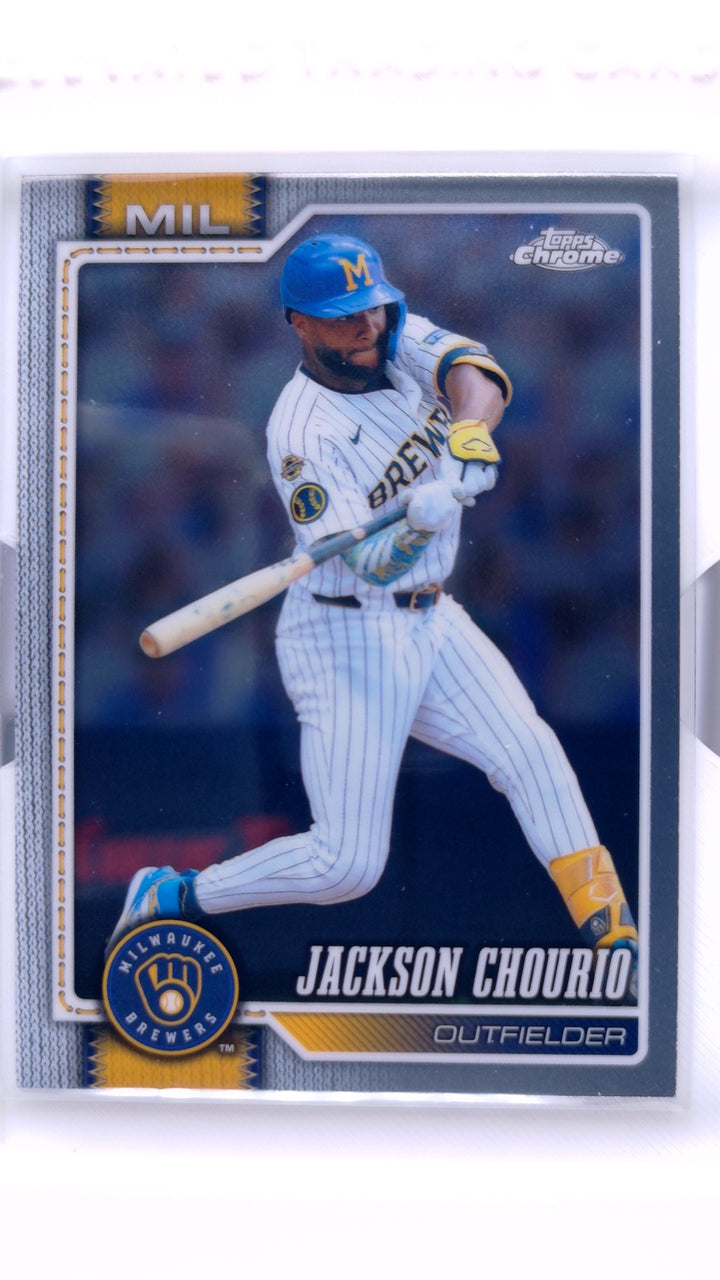 2026 Topps Chrome Baseball Jackson Chourio #51 — Front