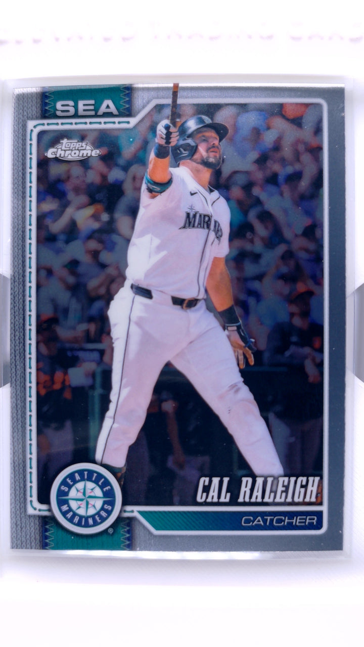 2026 Topps Chrome Baseball Cal Raleigh #9 — Front