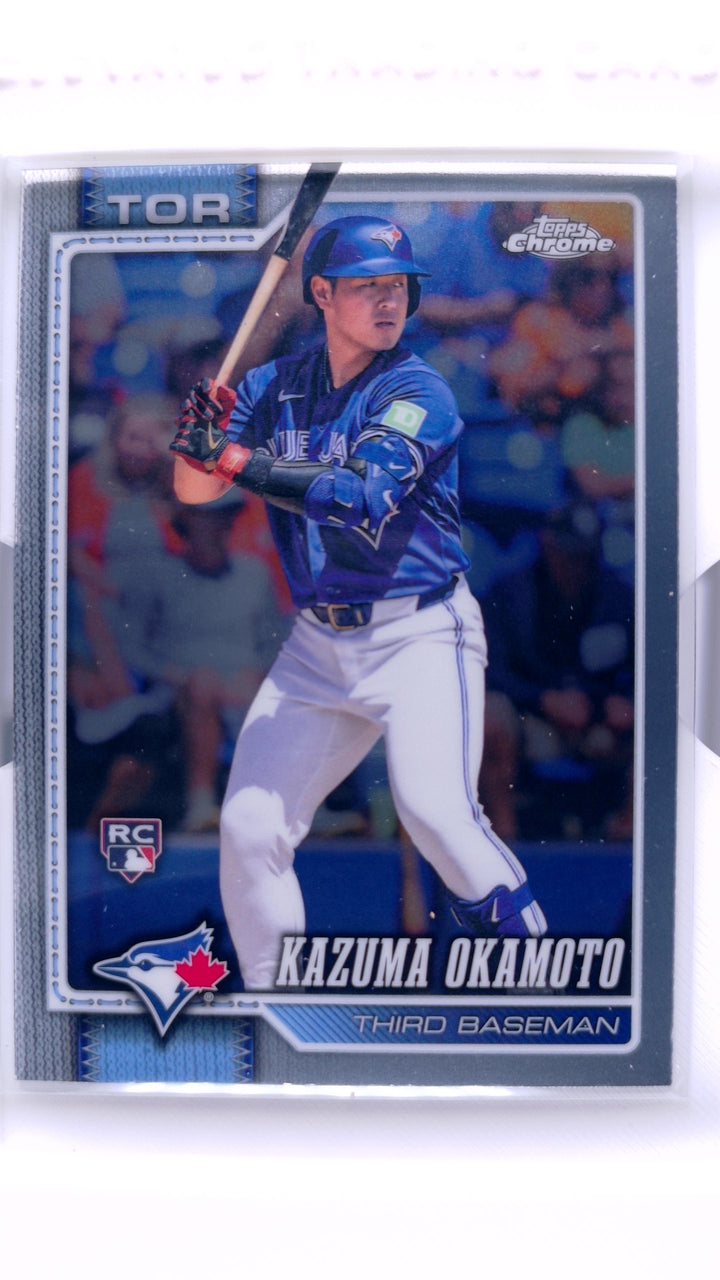 2026 Topps Chrome Baseball Kazuma Okamoto #78 RC — Front