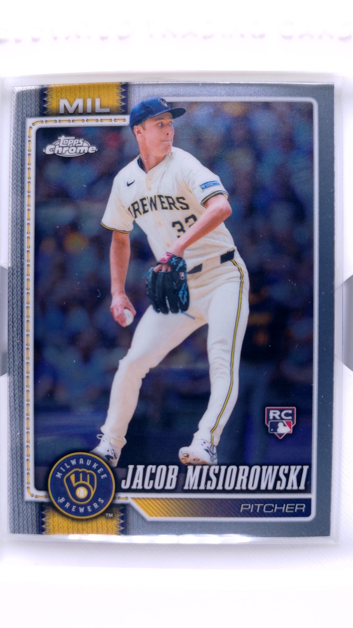 2026 Topps Chrome Baseball Jacob Misiorowski #196 RC — Front