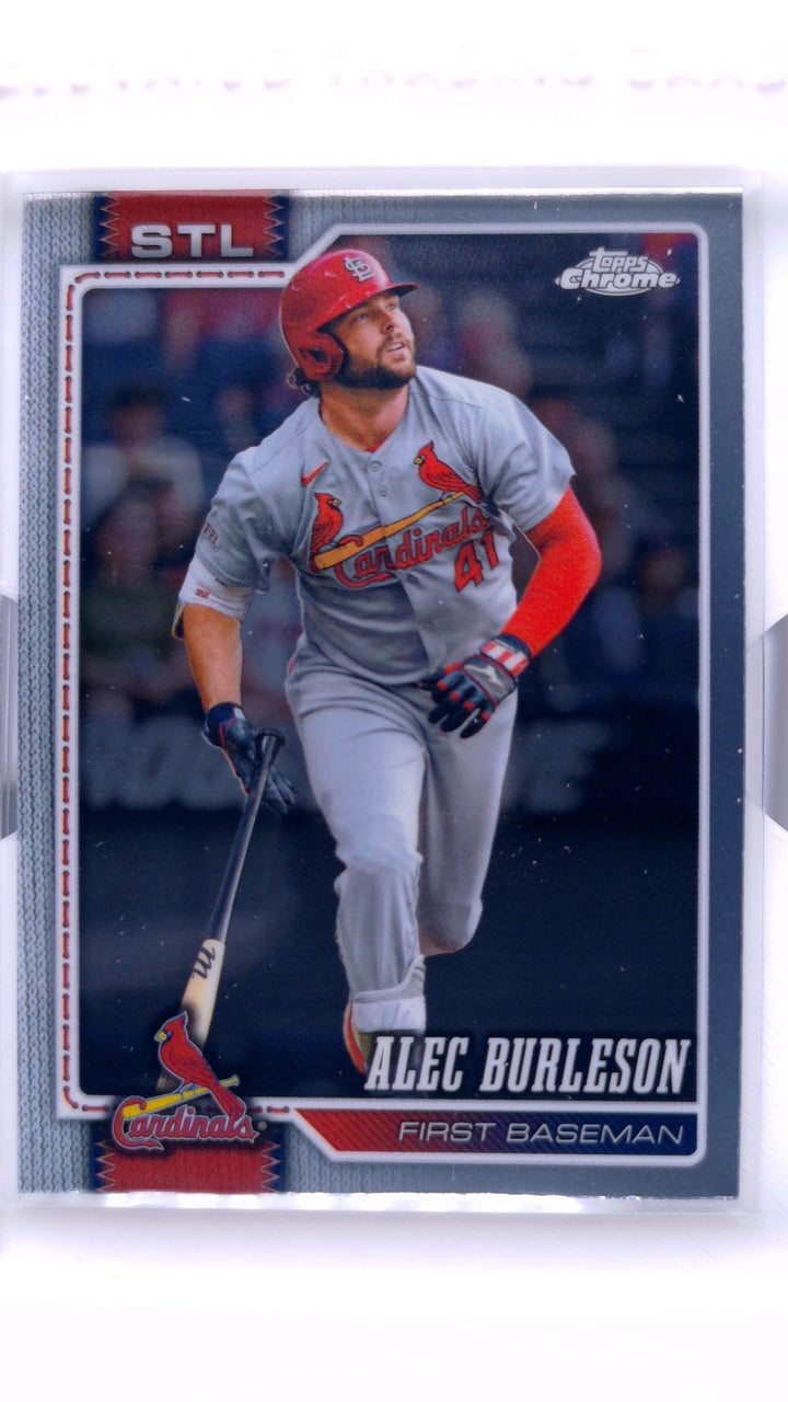 2026 Topps Chrome Baseball Alec Burleson #156 — Front