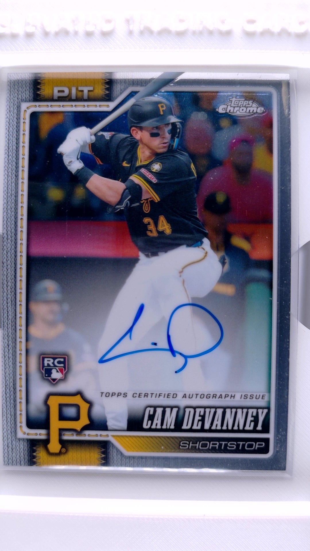 #RA-CDE Cam Devanney Rookie Rookie Autographs - front