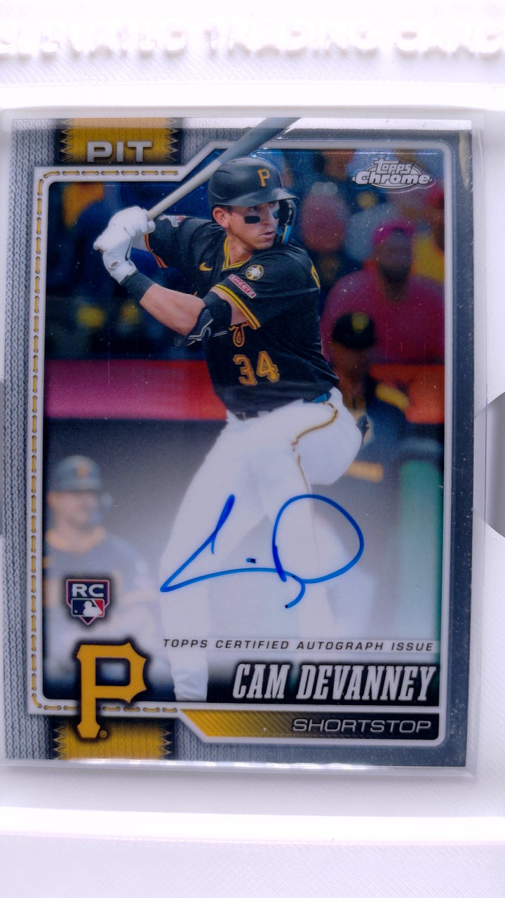 2026 Topps Chrome Baseball Cam Devanney #RA-CDE Rookie Autographs Auto RC — Front
