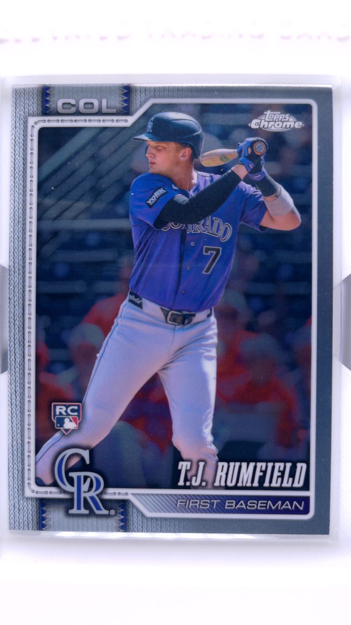 2026 Topps Chrome Baseball T.J. Rumfield #181 RC — Front