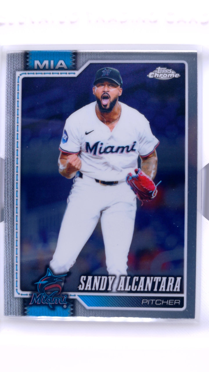 2026 Topps Chrome Baseball Sandy Alcantara #20 — Front
