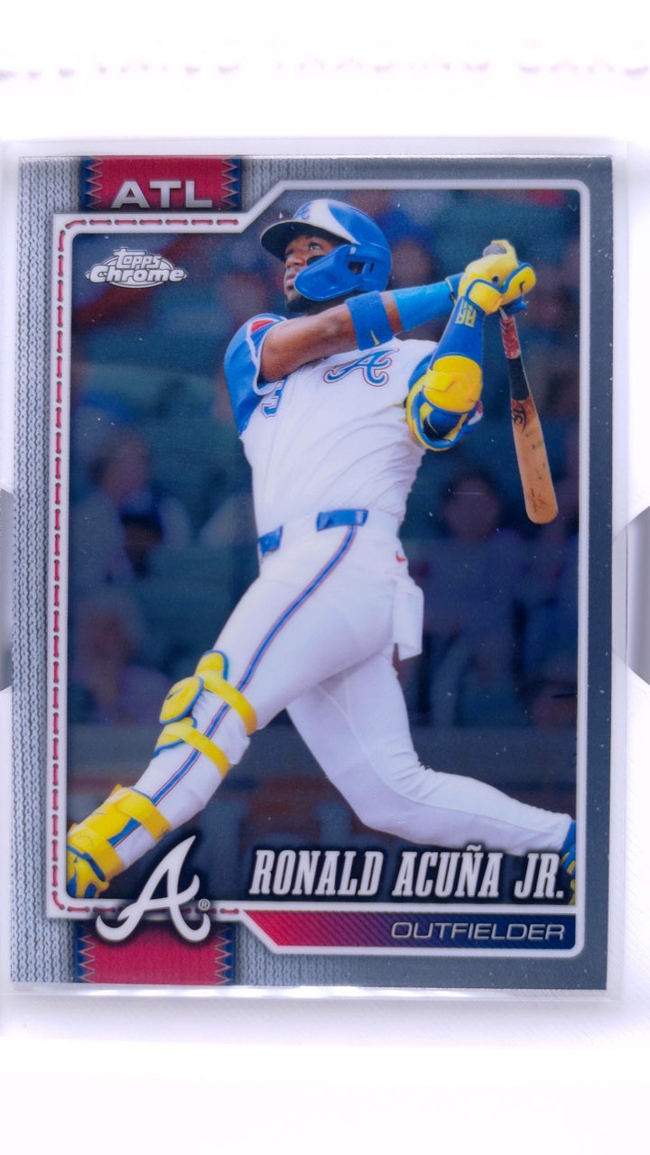 2026 Topps Chrome Baseball Ronald Acuña Jr. #124 — Front