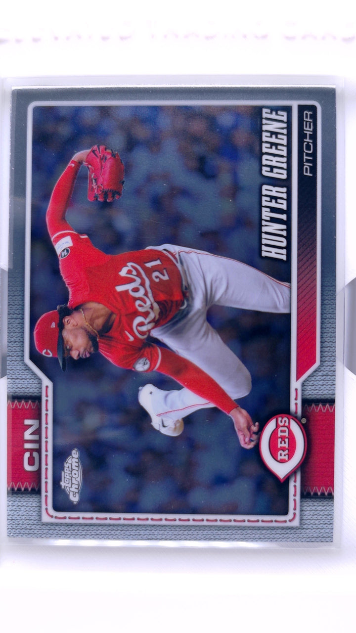2026 Topps Chrome Baseball Hunter Greene #135 — Front