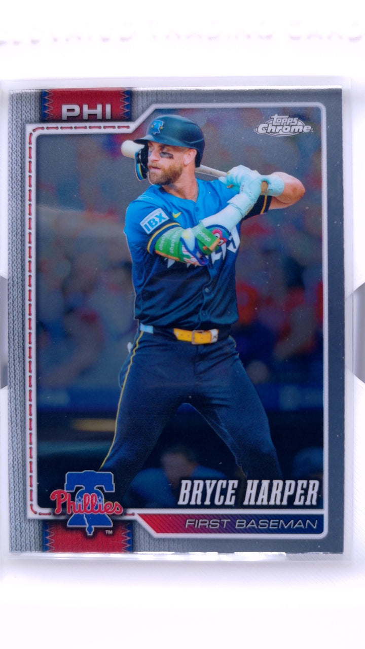 2026 Topps Chrome Baseball Bryce Harper #244 — Front
