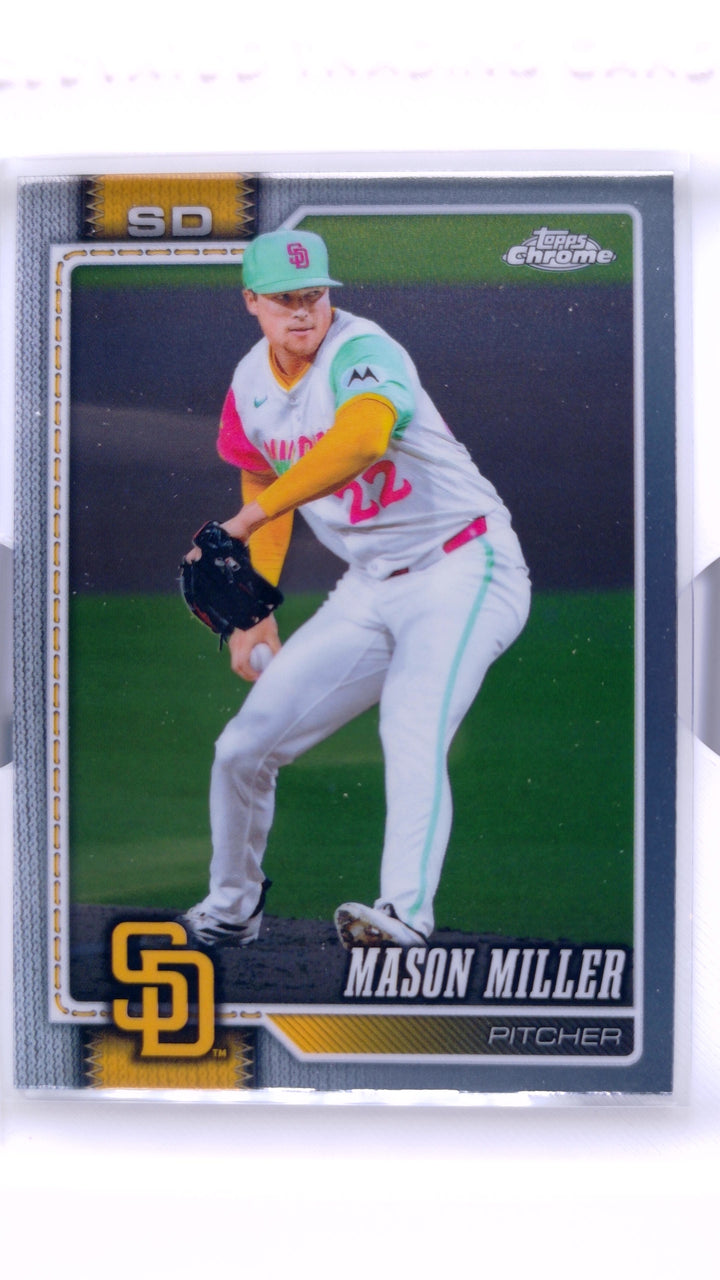 2026 Topps Chrome Baseball Mason Miller #287 — Front