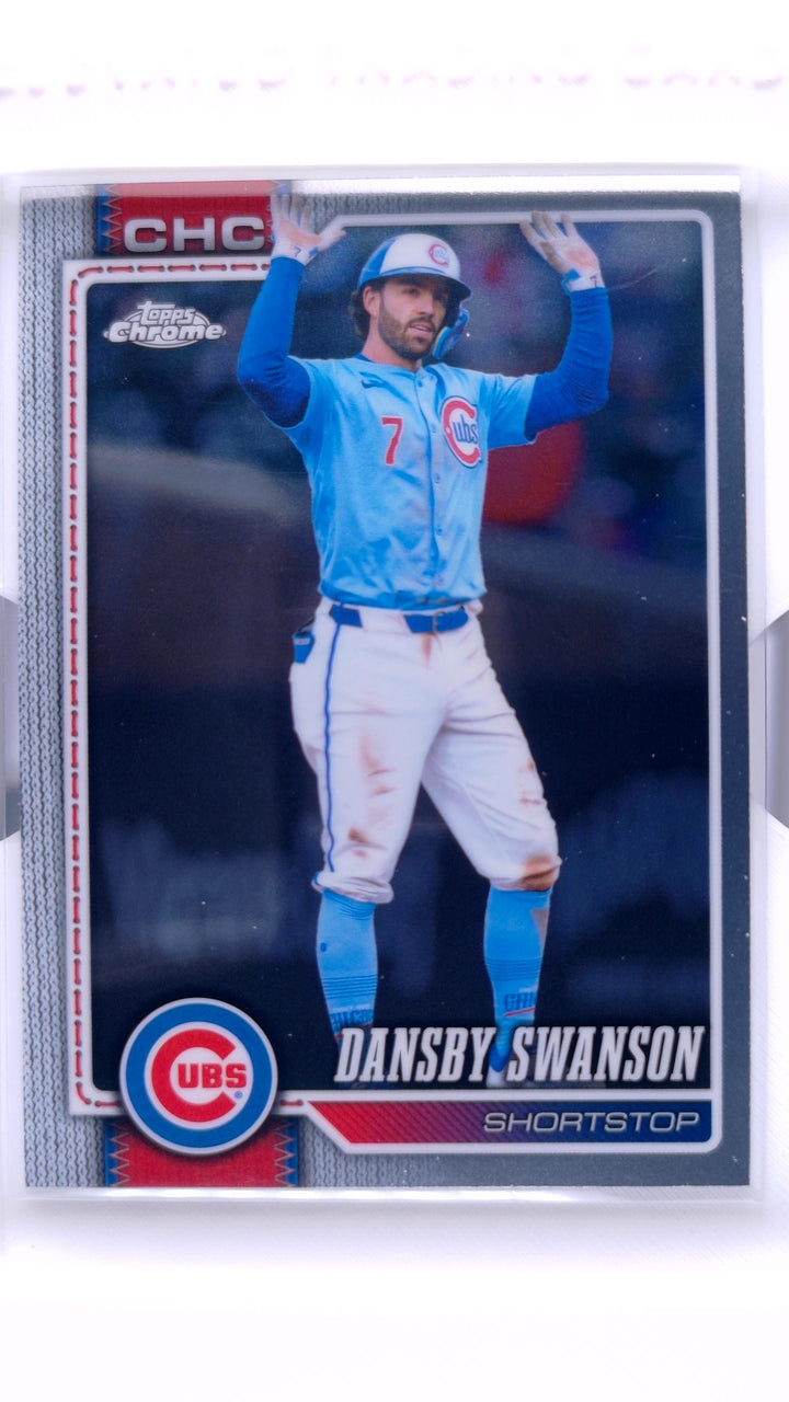 2026 Topps Chrome Baseball Dansby Swanson #187 — Front