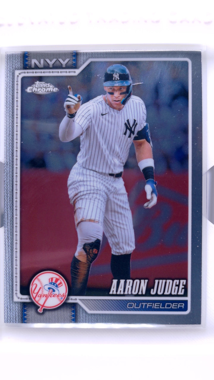 2026 Topps Chrome Baseball Aaron Judge #100 — Front