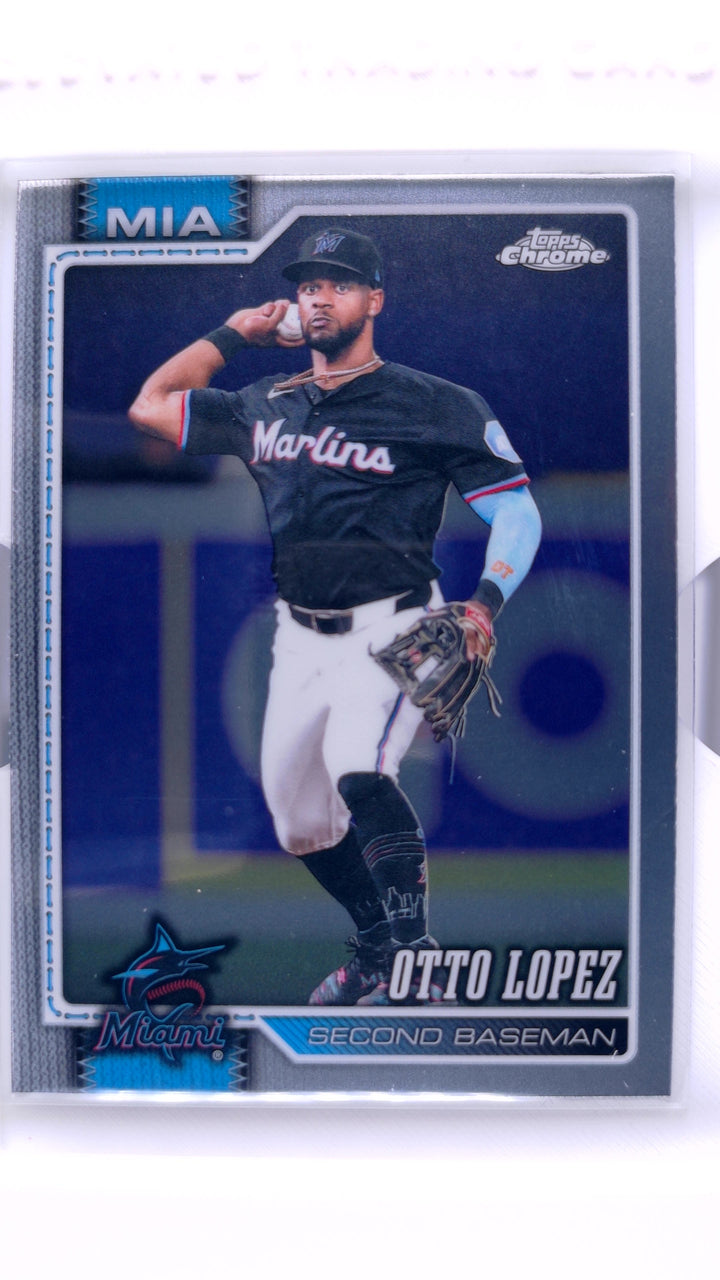 2026 Topps Chrome Baseball Otto Lopez #116 — Front