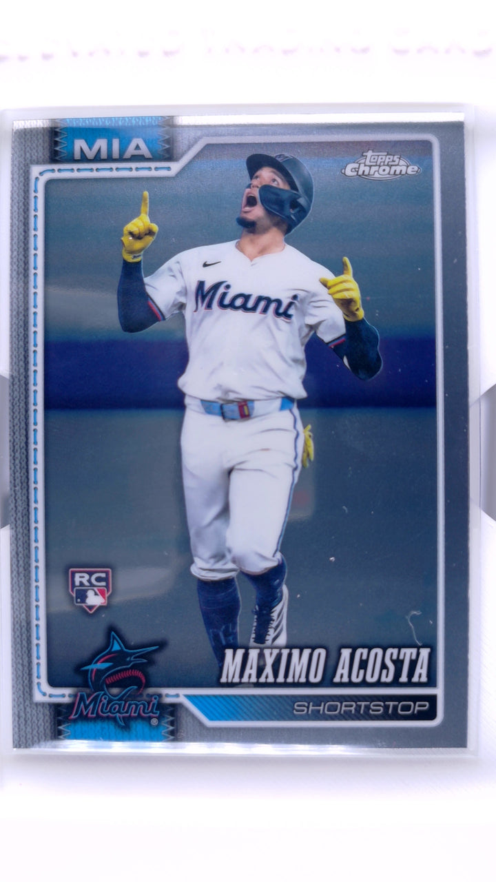 2026 Topps Chrome Baseball Maximo Acosta #239 RC — Front