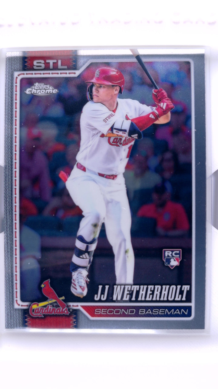 2026 Topps Chrome Baseball JJ Wetherholt #119 RC — Front