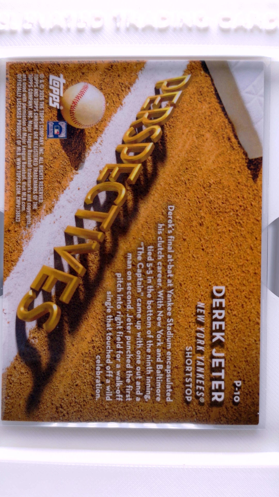 #P-10 Derek Jeter Perspectives - back