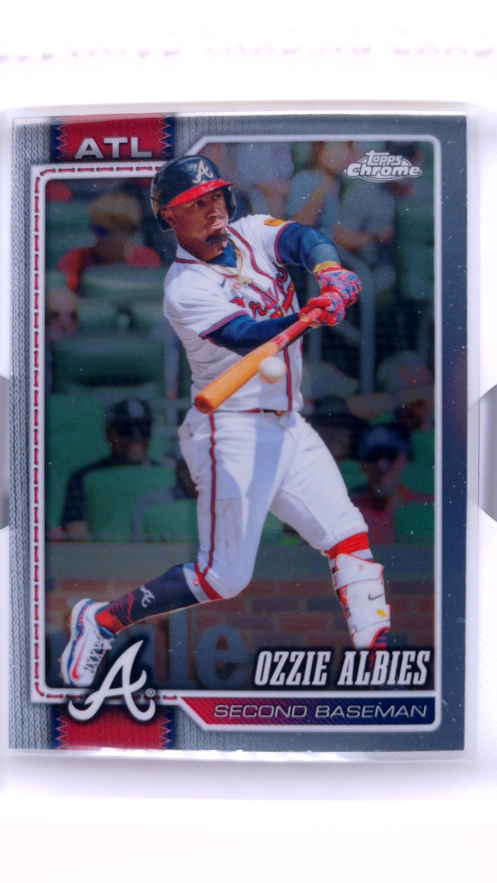 2026 Topps Chrome Baseball Ozzie Albies #297 — Front