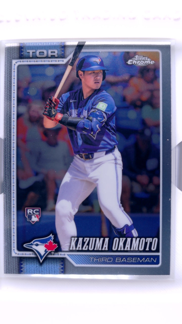 2026 Topps Chrome Baseball Kazuma Okamoto #78 RC — Front